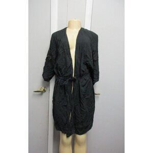 Adore Me Women's Desirae Robe Black Size Small New !!!